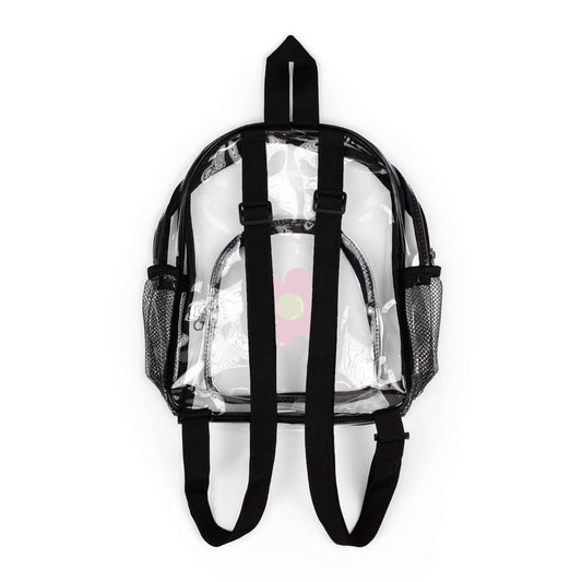 Pink Daisy Clear Stadium Bag – Transparent Security Tote