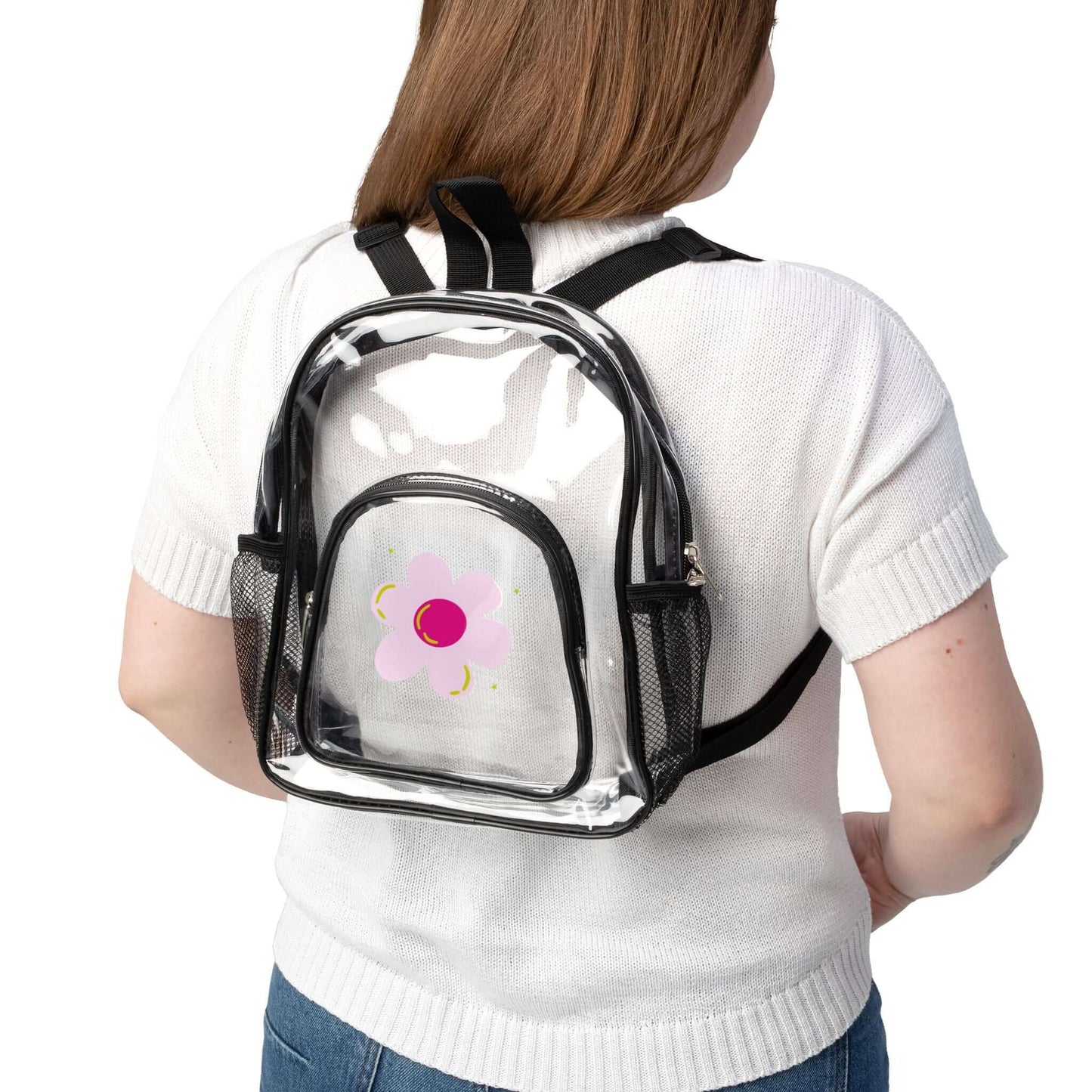 Daisy Clear Stadium Backpack – Transparent Security Bag