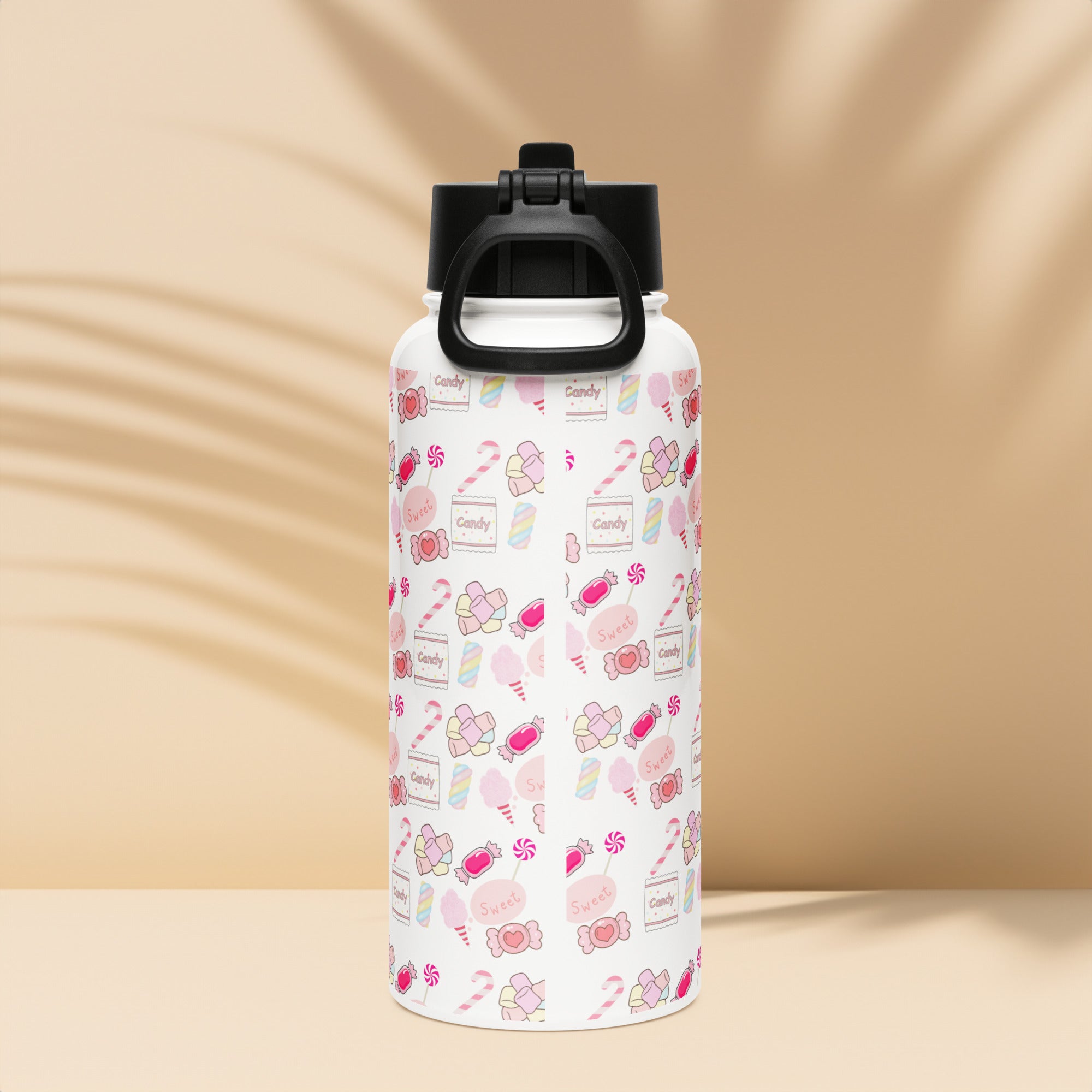 SLC Water Bottle with a Straw Lid – Cutethivgs