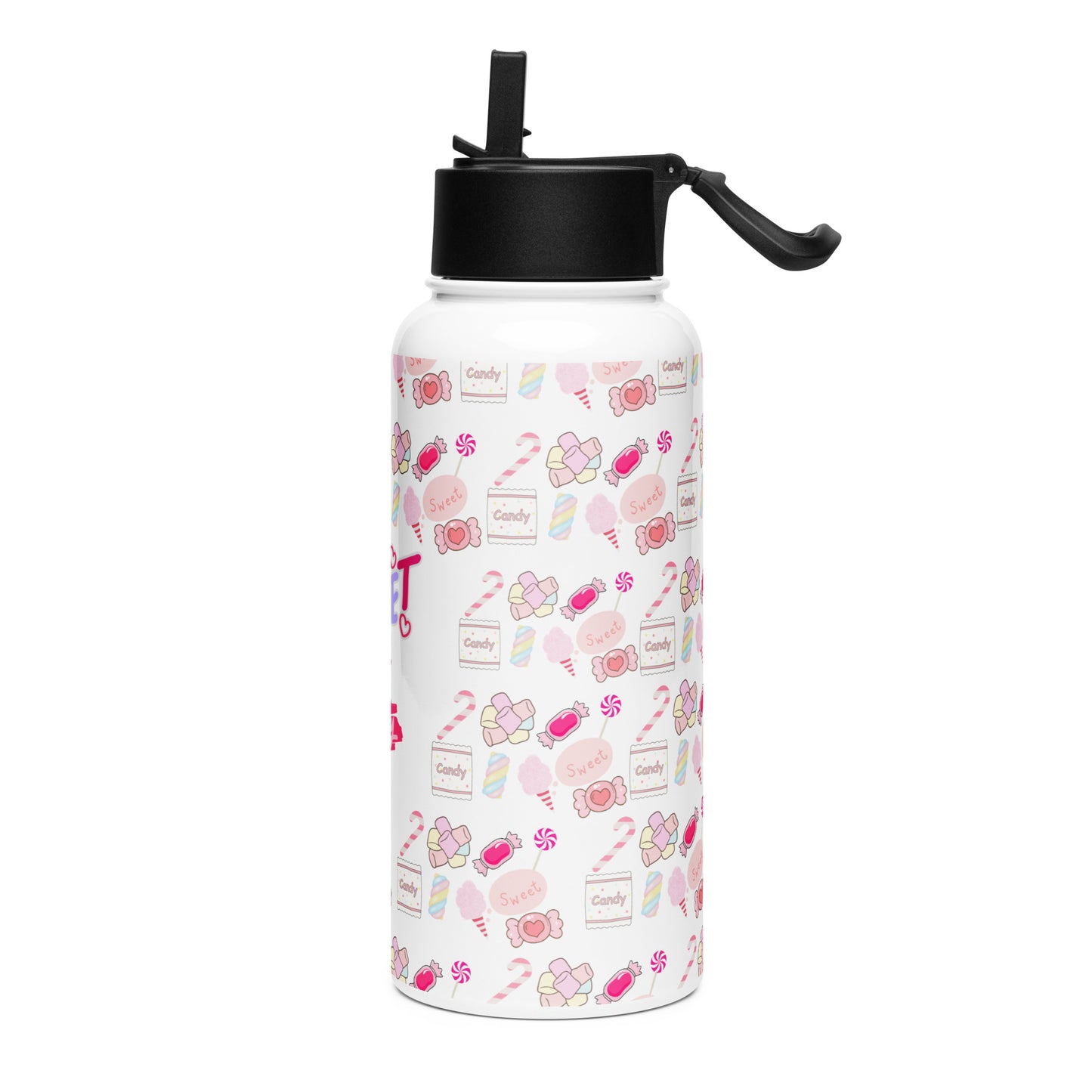 SLC  Water Bottle with a Straw Lid